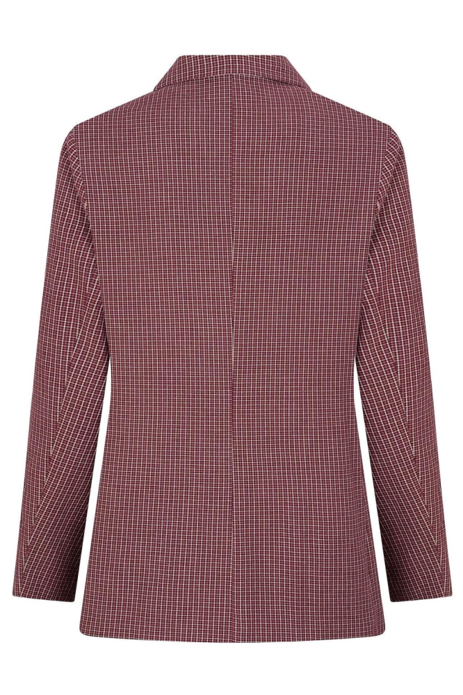 Ydence bordeaux dames blazer | Achteraanzicht