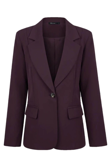 FOS Amsterdam bordeaux dames blazer | Vooraanzicht