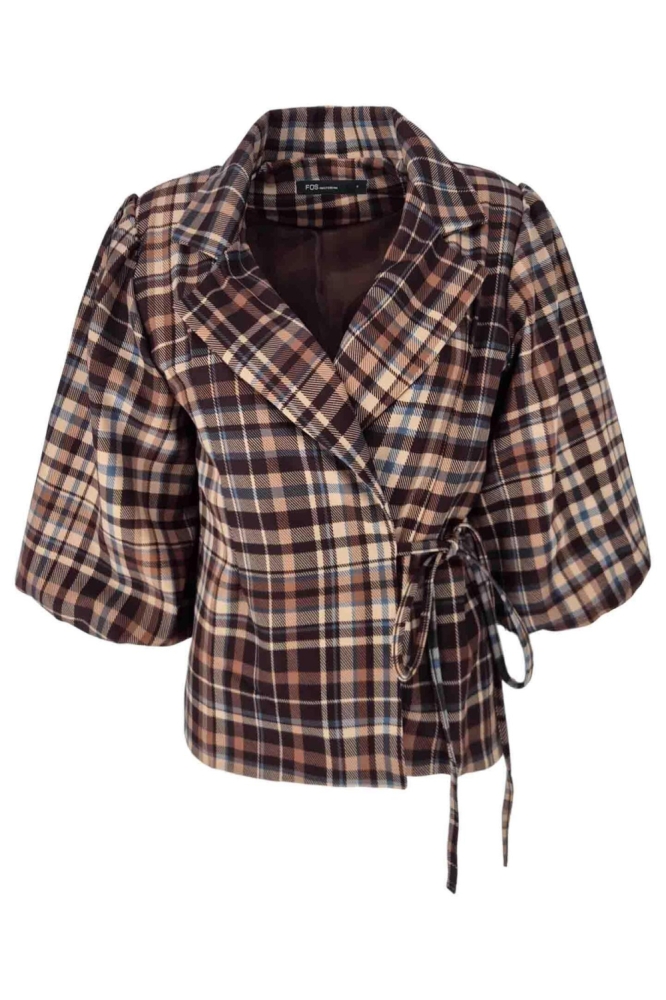 FOS Amsterdam bruine dames blazer | Vooraanzicht