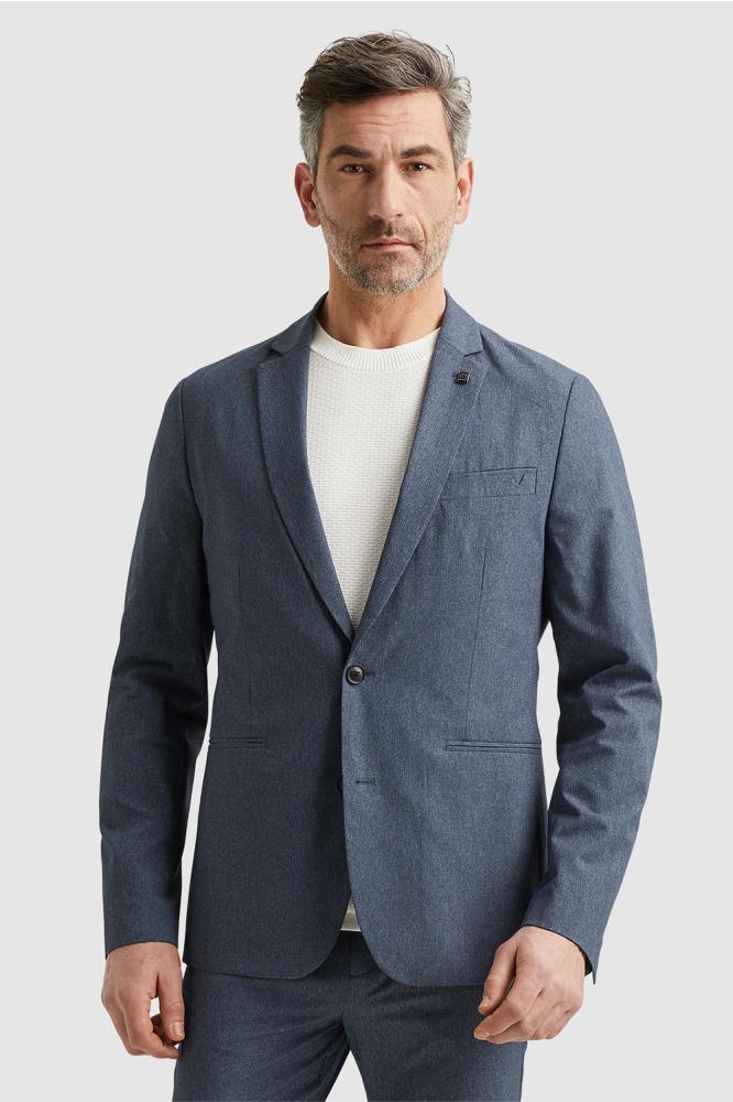 Vanguard blauwe heren colbert | Model vooraanzicht