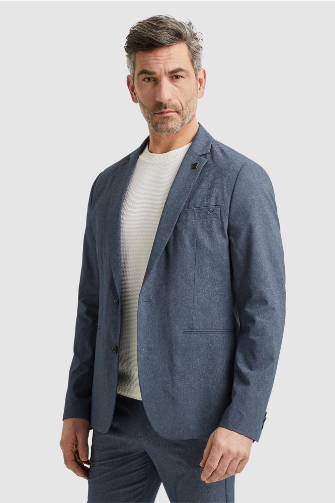 Vanguard blauwe heren colbert | Model vooraanzicht