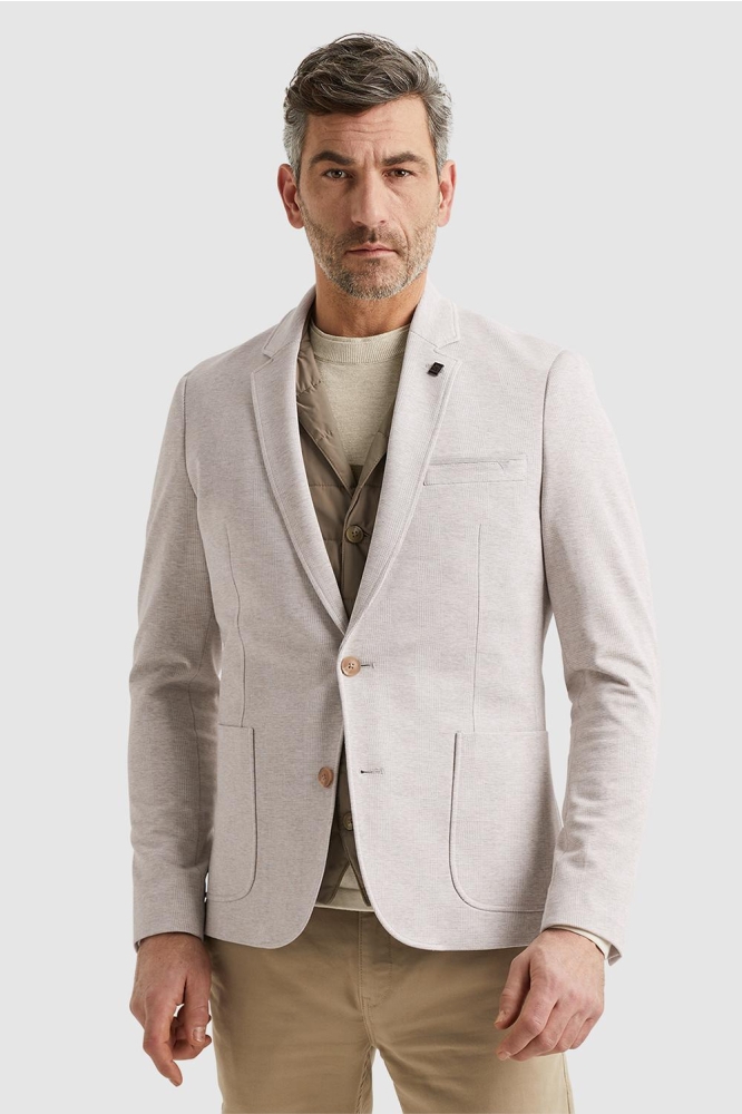 Vanguard beige heren colbert | Model vooraanzicht