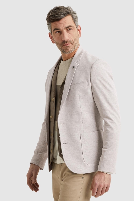 Vanguard beige heren colbert | Model zijaanzicht