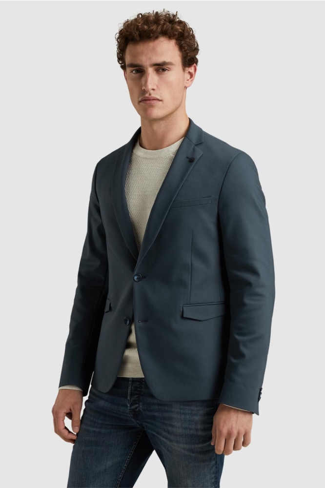 Cast Iron blauwe heren colbert | Model zijaanzicht