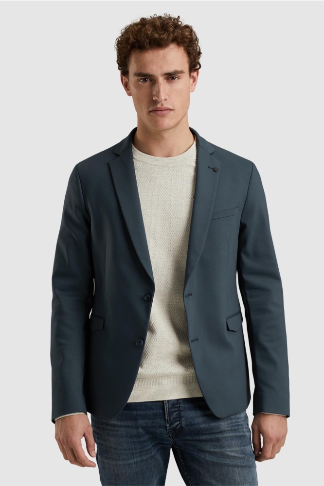 Cast Iron blauwe heren colbert | Model vooraanzicht