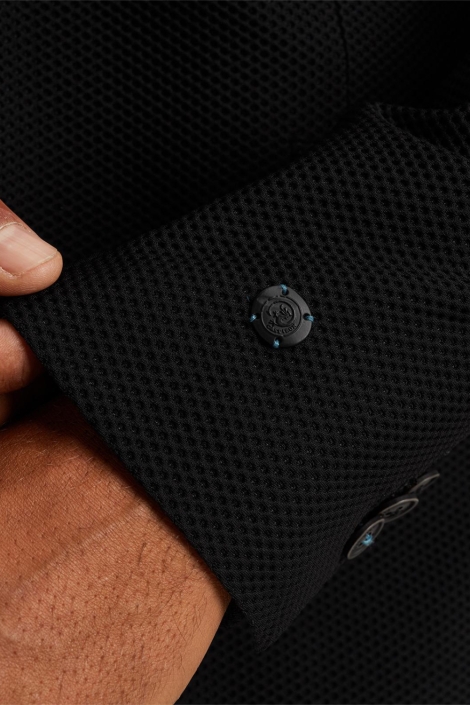 Cast Iron zwarte heren colbert | Close up