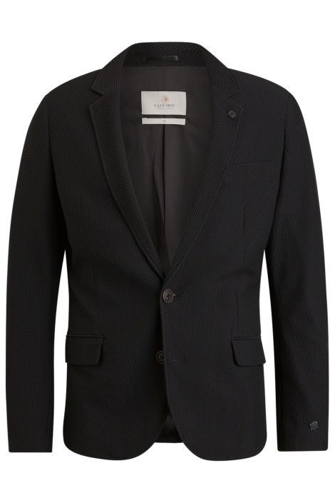 Cast Iron zwarte heren colbert | Vooraanzicht