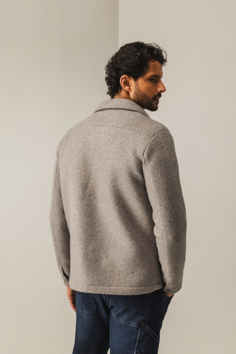 State of Art bruine heren jas | Model achteraanzicht