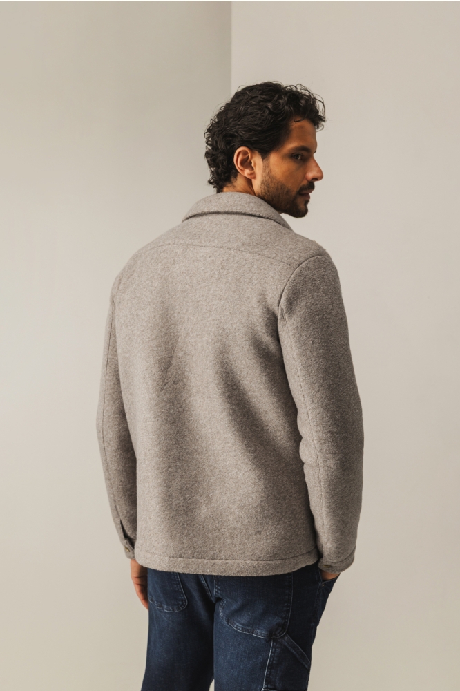 State of Art bruine heren jas | Model achteraanzicht