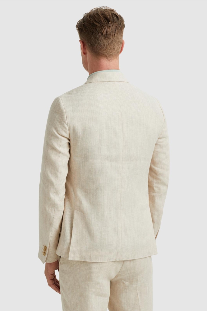 Vanguard beige heren colbert | Model achteraanzicht