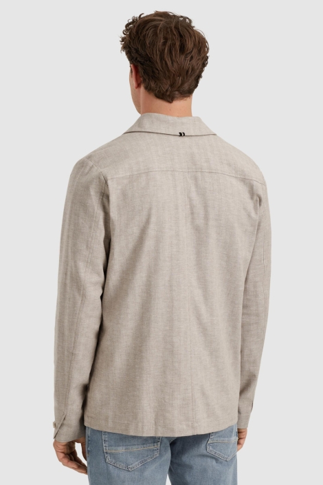 Vanguard beige heren vest | Model achteraanzicht