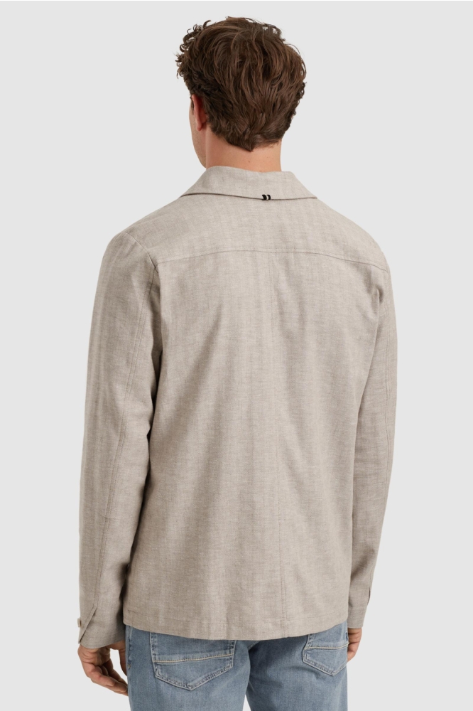 Vanguard beige heren vest | Model achteraanzicht