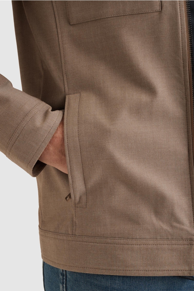 Vanguard bruine heren jas | Close up