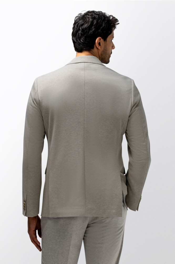 State of Art beige heren colbert | Model achteraanzicht