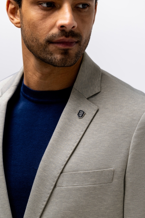 State of Art beige heren colbert | Close up