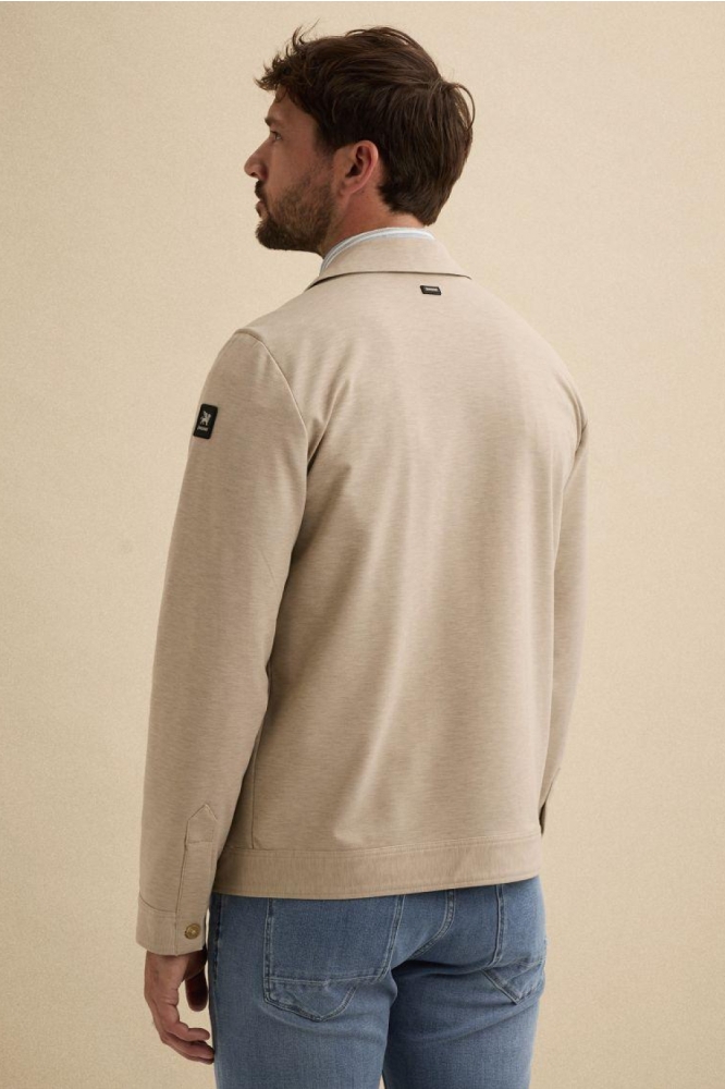 Vanguard beige heren colbert | Model achteraanzicht