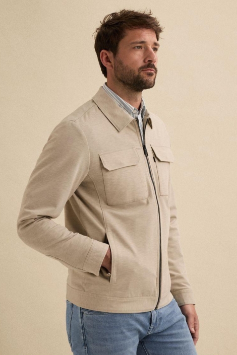 Vanguard beige heren colbert | Model vooraanzicht