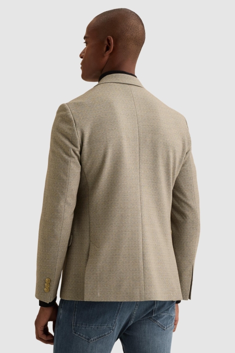 Vanguard taupe heren colbert | Model achteraanzicht