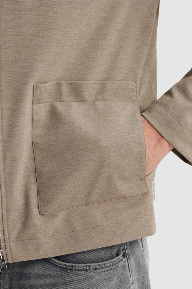 Cast Iron taupe heren vest | Close up