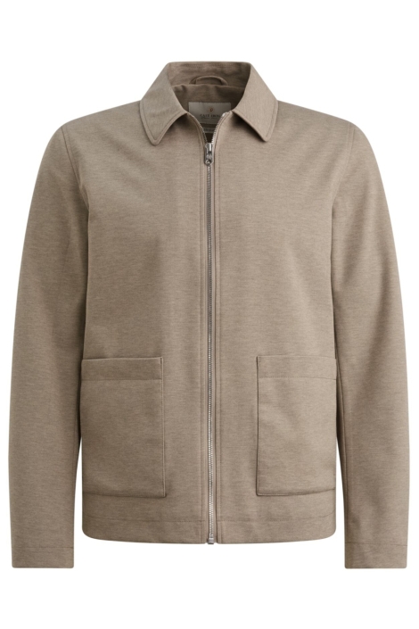 Cast Iron taupe heren vest | Vooraanzicht