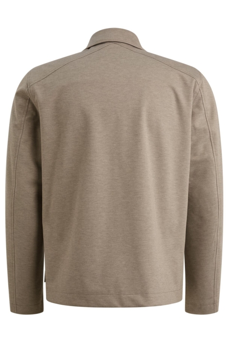 Cast Iron taupe heren vest | Achteraanzicht