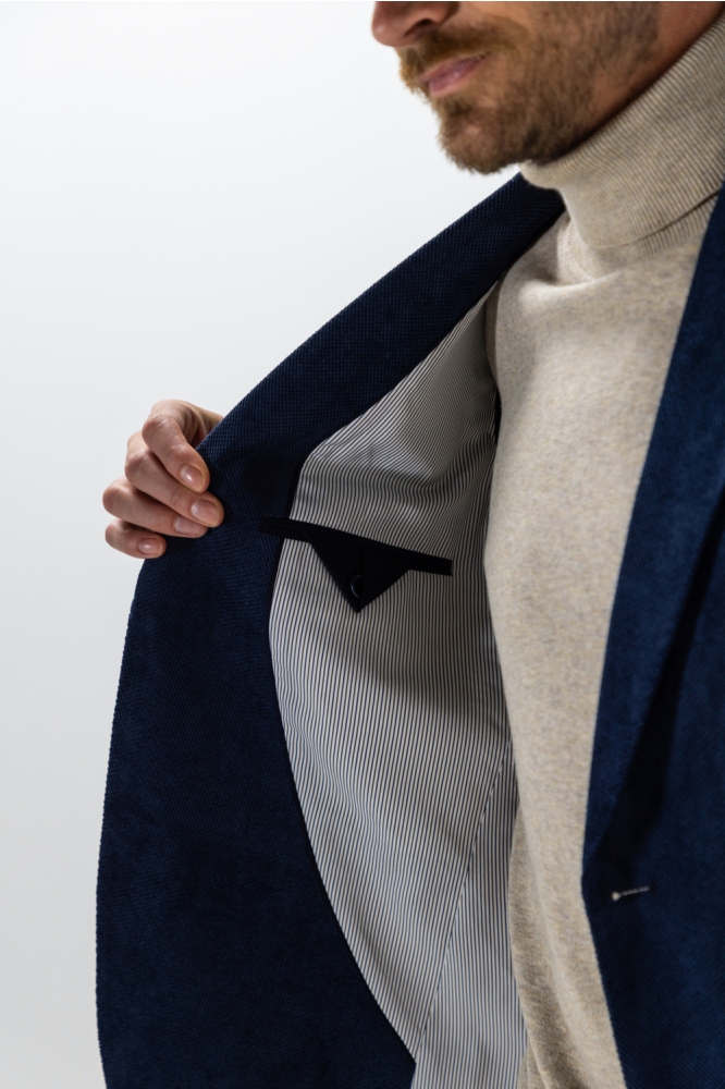State of Art blauwe heren colbert | Close up