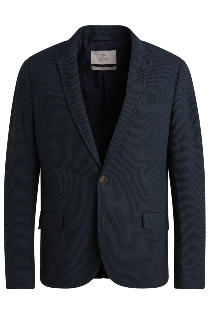 Cast Iron blauwe heren colbert | Vooraanzicht