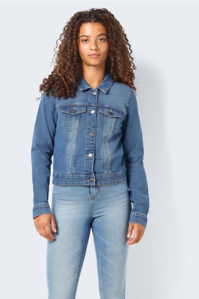 Noisy may blauwe dames jas | Model