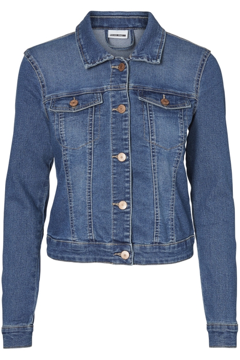 Noisy may blauwe dames jas | Close up