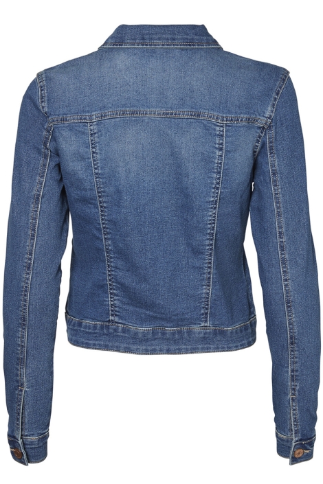 Noisy may blauwe dames jas | Achteraanzicht