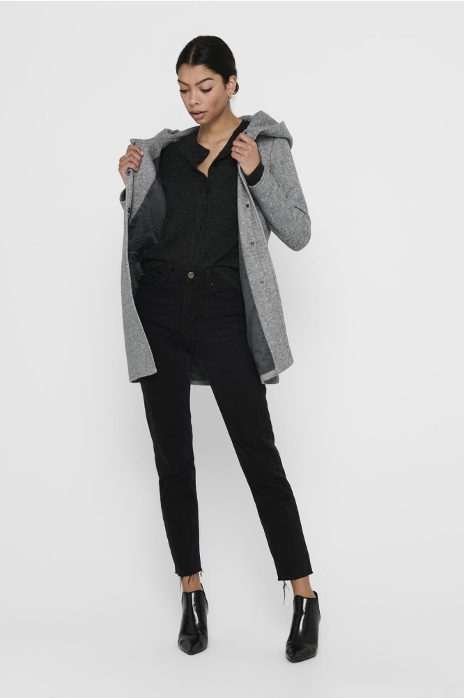 Only grijze dames jas | Model