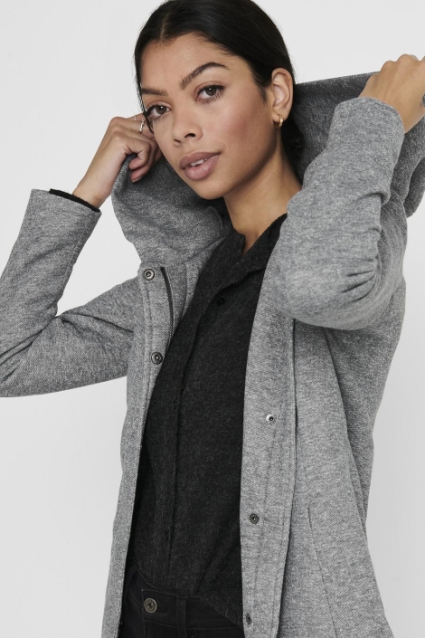 Only grijze dames jas | Close up