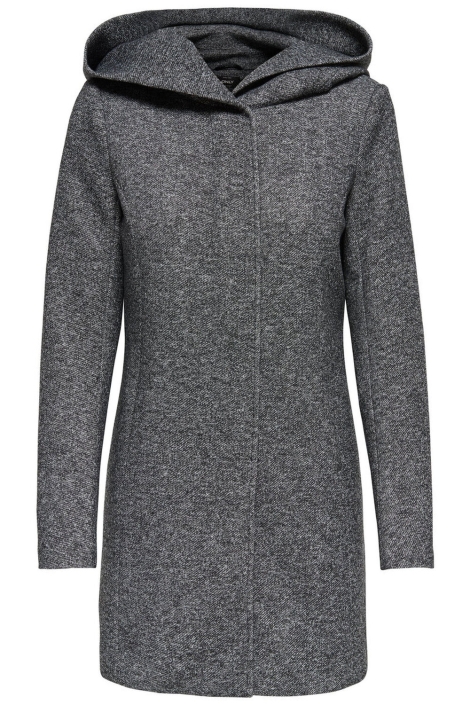Only grijze dames jas | Vooraanzicht
