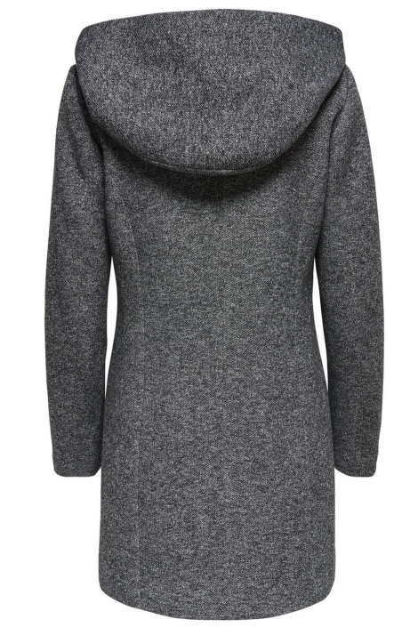 Only grijze dames jas | Achteraanzicht