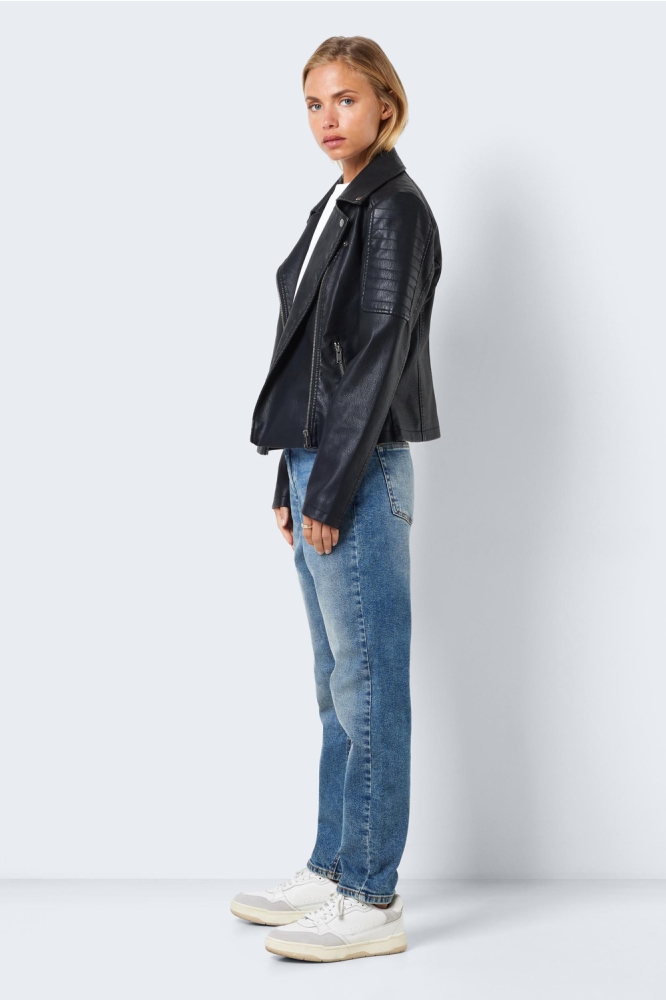 Noisy may zwarte dames jas