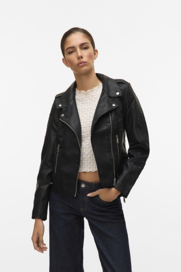 Vero Moda VMKERRIULTRA SHORT COATED JACKET NO 10228728 Black