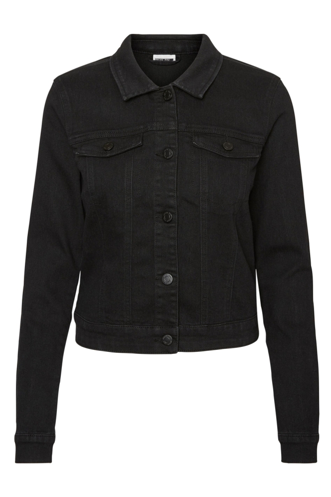 Noisy may zwarte dames jas | Vooraanzicht