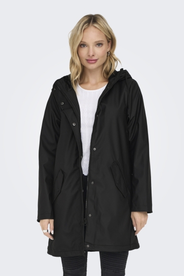 Only Jas ONLSALLY RAINCOAT CC OTW 15206116 Black/BLACK TEDD