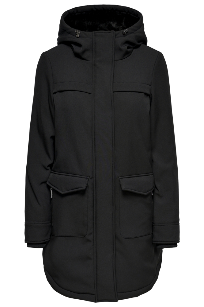 Only zwarte dames jas | Vooraanzicht