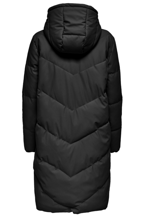 Jacqueline de Yong zwarte dames jas | Achteraanzicht