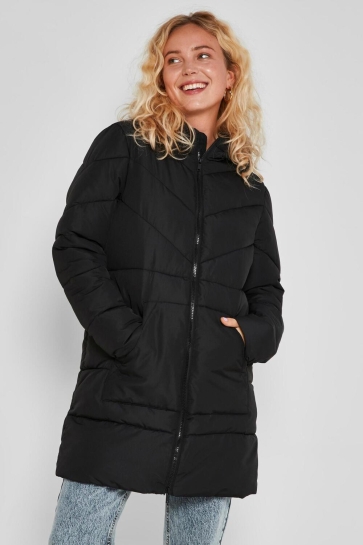 Noisy may Jas NMDALCON L/S LONG JACKET BG NOOS 27017057 BLACK