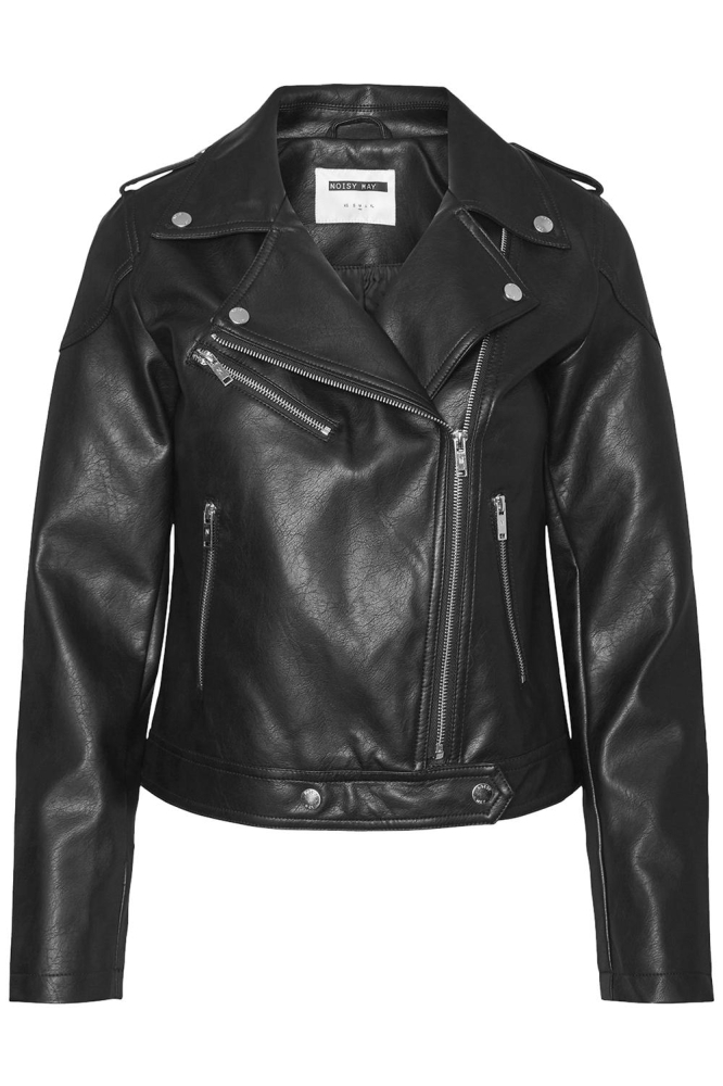 Noisy may zwarte dames jas | Vooraanzicht