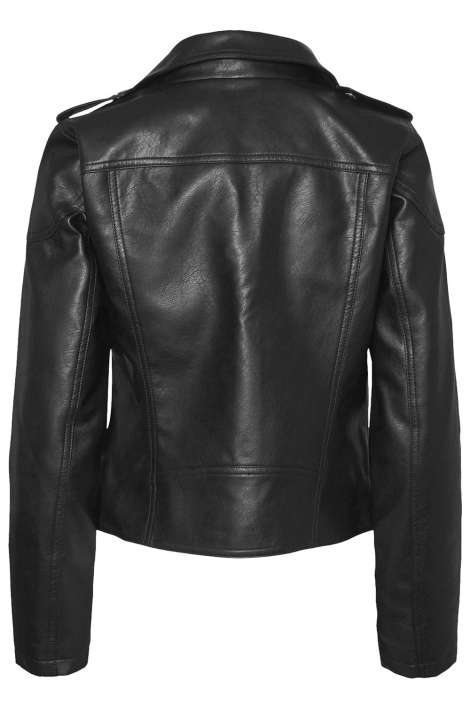 Noisy may zwarte dames jas | Achteraanzicht