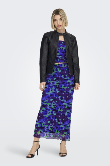 Jacqueline de Yong zwarte dames jas | Model