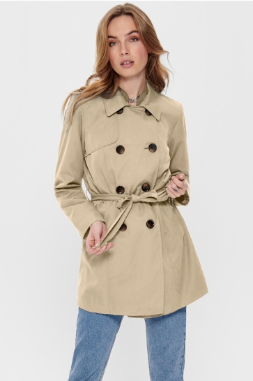 Only onlvalerie trenchcoat otw noos Camel
