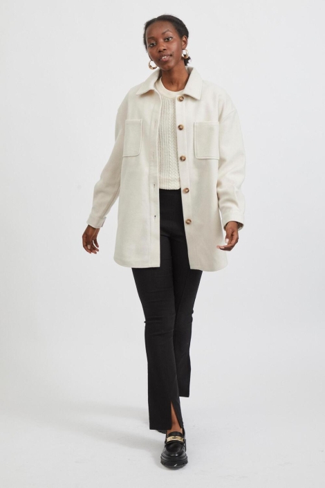 Vila ecru dames jas | Model