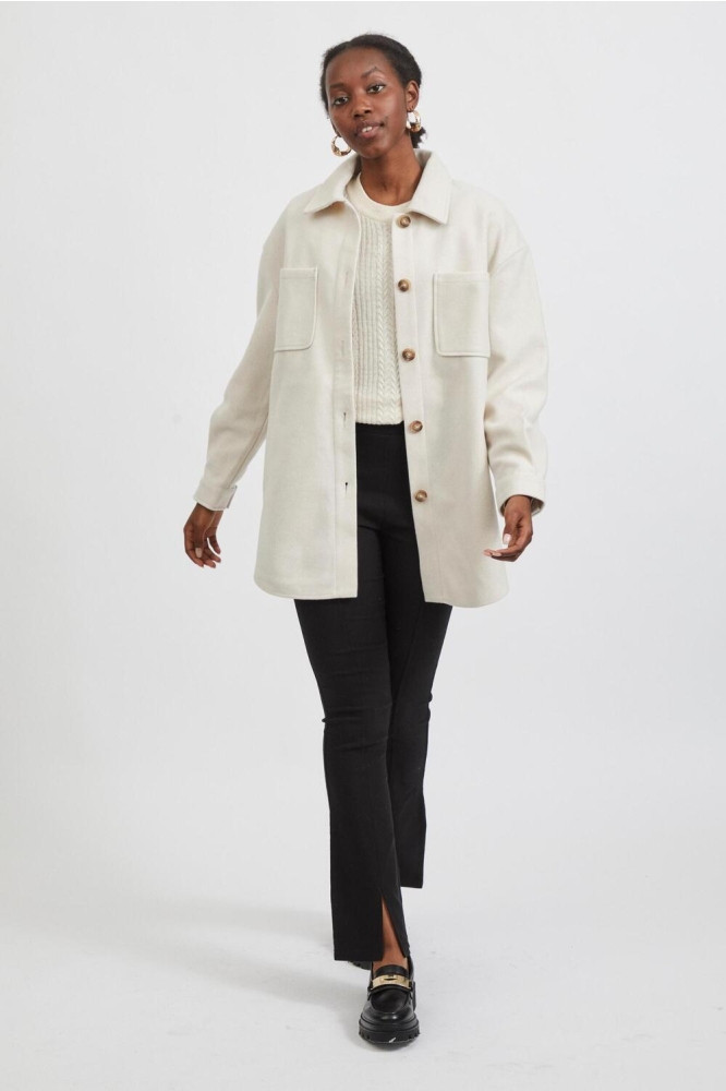 Vila ecru dames jas | Model