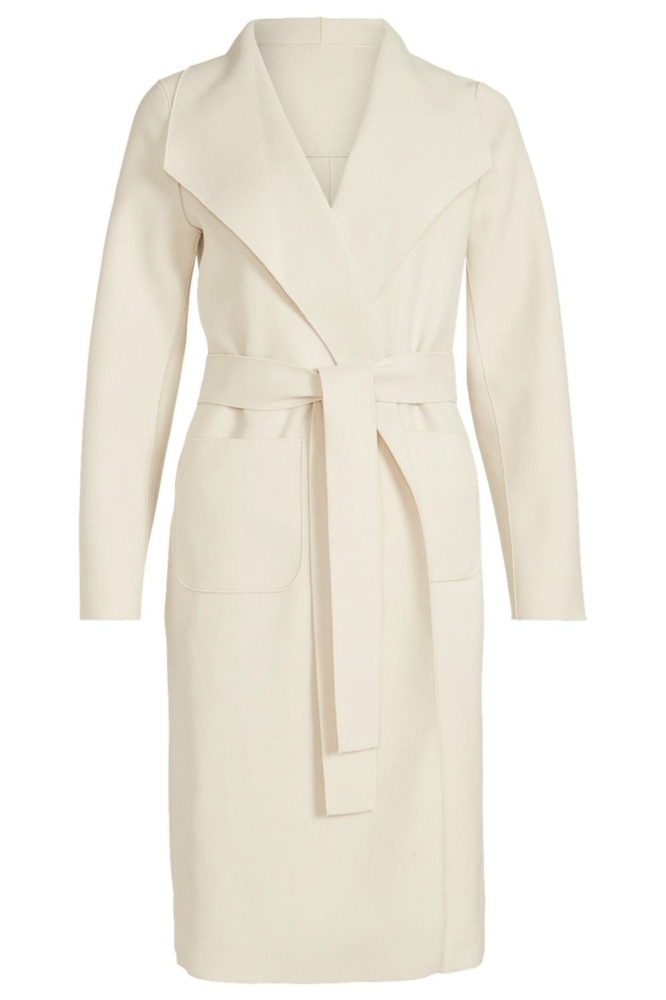 Vila ecru dames jas | Vooraanzicht