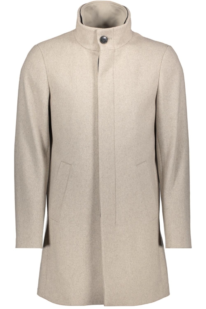Matinique taupe heren jas | Vooraanzicht