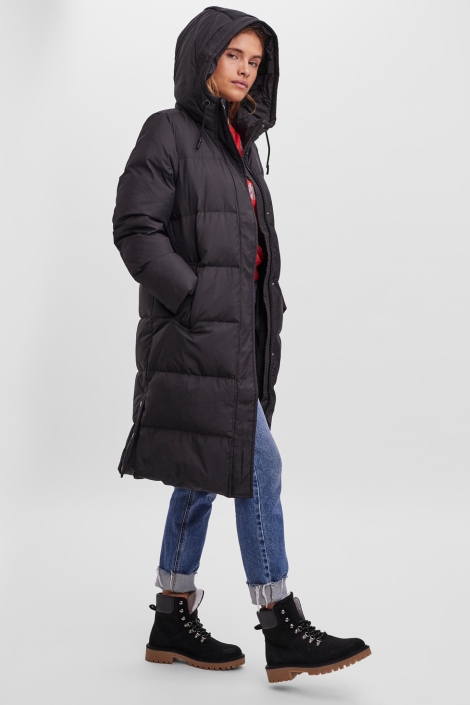Vero Moda zwarte dames jas | Model zijaanzicht